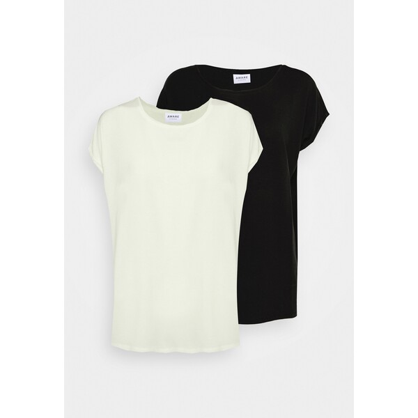 Vero Moda Tall VMAVA PLAIN 2 PACK T-shirt basic black/white VEB21D01F-Q12