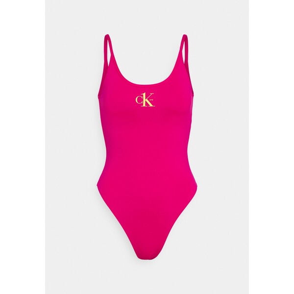 Calvin Klein Swimwear SCOOP ONE PIECE Kostium kąpielowy royal pink C1781G029-J11