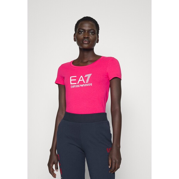 EA7 Emporio Armani T-shirt z nadrukiem pink EA721D00C-J13