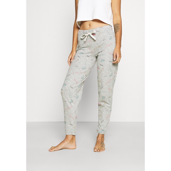 Marks & Spencer DEAL CUFF PANT Spodnie od piżamy grey mix QM481O01D-C11