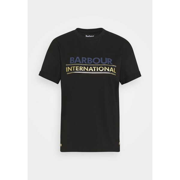 Barbour International SITKA TEE T-shirt z nadrukiem black BG821D017-Q11