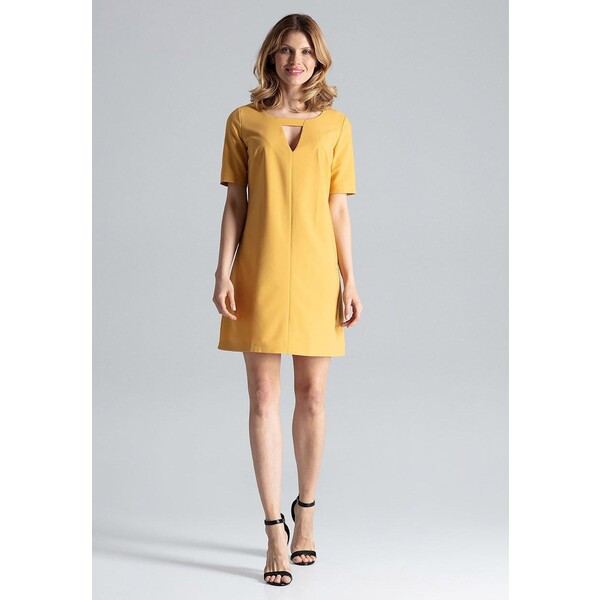 Figl Sukienka letnia mustard ZZLPRS016-E00