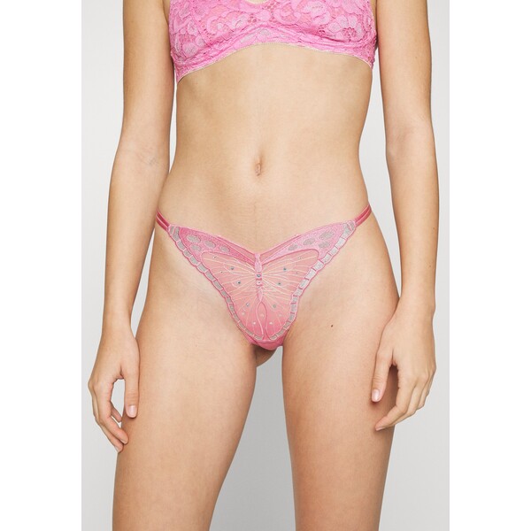 Out From Under for Urban Outfitters BUTTERFLY DIAMANTE THONG 2 PACK Stringi spa retreat/hot pink OU481R00G-K11