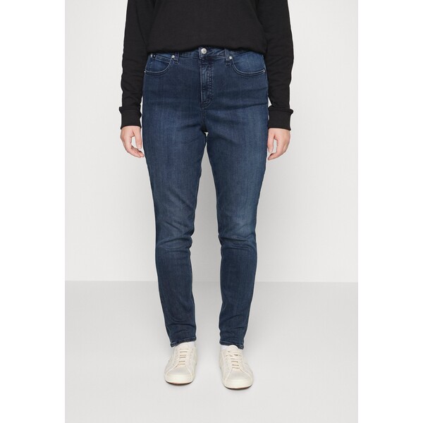 Calvin Klein Jeans Plus HIGH RISE Jeansy Skinny Fit denim dark C2Q21N00H-Q11