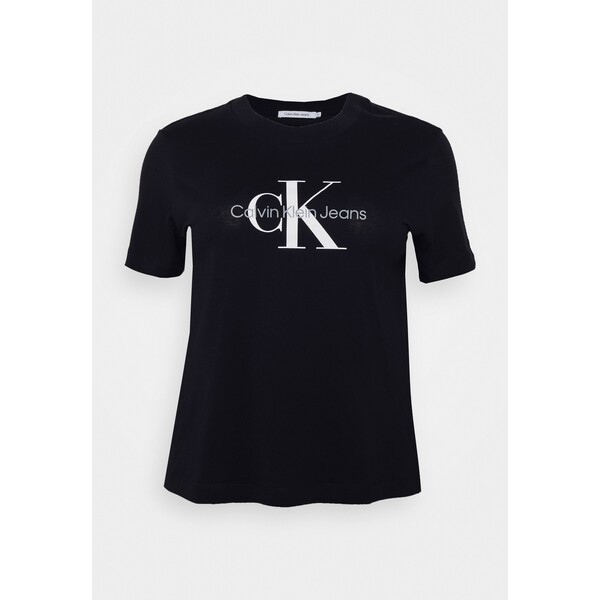 Calvin Klein Jeans Plus CORE MONOGRAM T-shirt z nadrukiem black C2Q21D01N-Q11