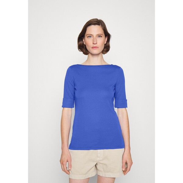 Lauren Ralph Lauren JUDY ELBOW SLEEVE T-shirt basic pampelonne blue L4221D09M-K27