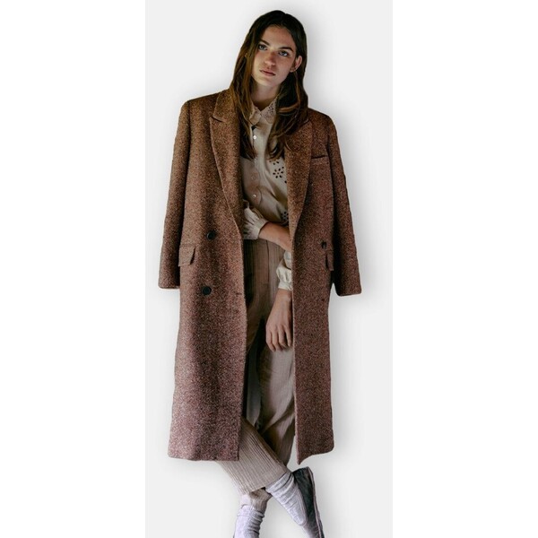 Hoss Intropia Krótki płaszcz brown H3621U002-O11