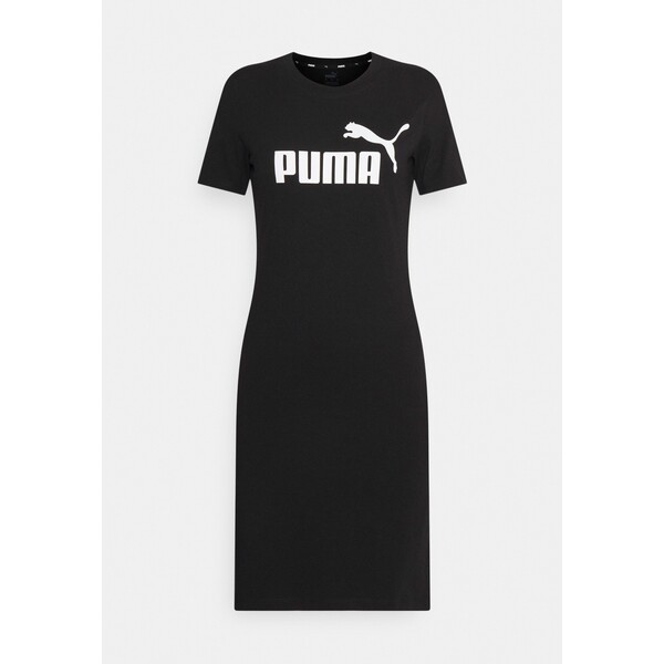 Puma SLIM TEE DRESS Sukienka z dżerseju black PU141D0QW-Q11