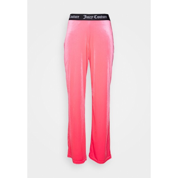 Juicy Couture VICKY FLARE PANTS Spodnie od piżamy fluro pink JU781O000-J11