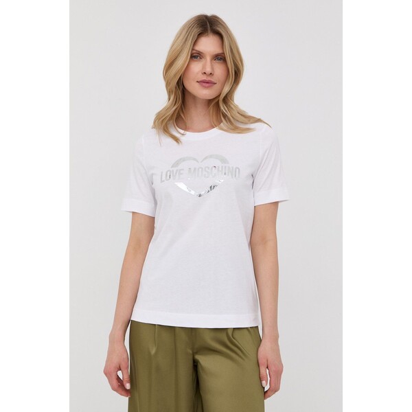 Love Moschino t-shirt bawełniany W.4.F15.3N.M.3876