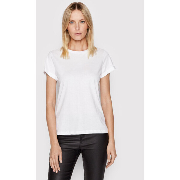 Brave Soul T-Shirt LTS-149ELEANORWH Biały Regular Fit