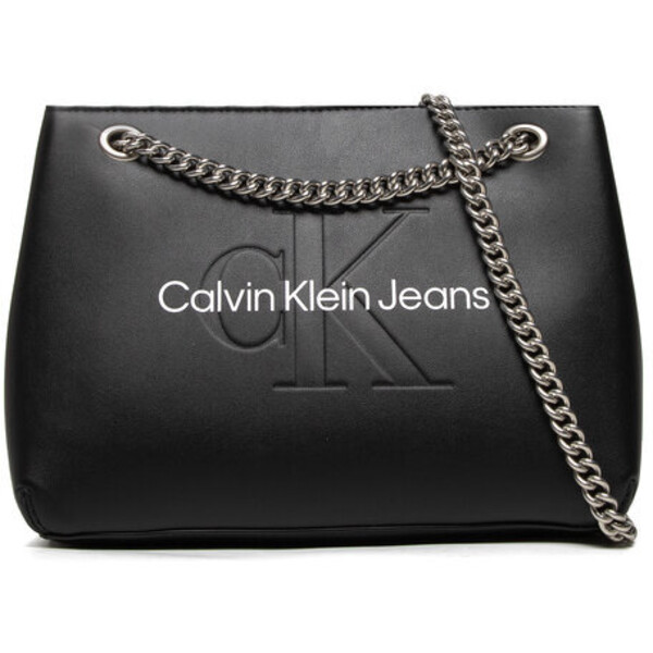 Calvin Klein Jeans Torebka Sculpted Shouder Bag Mono K60K609584 Czarny