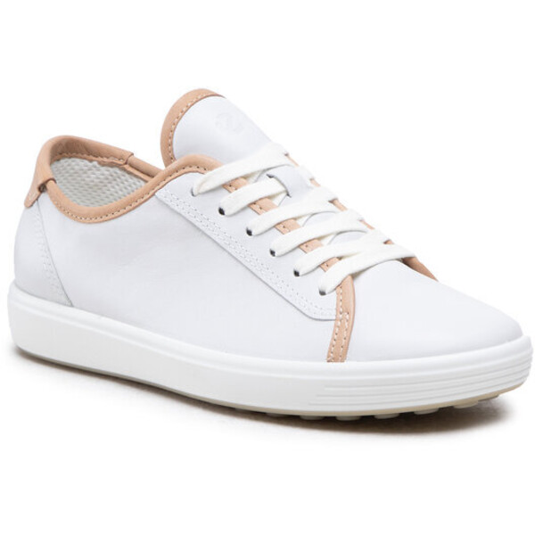 ECCO Sneakersy Soft 7 W 47043359529 Biały