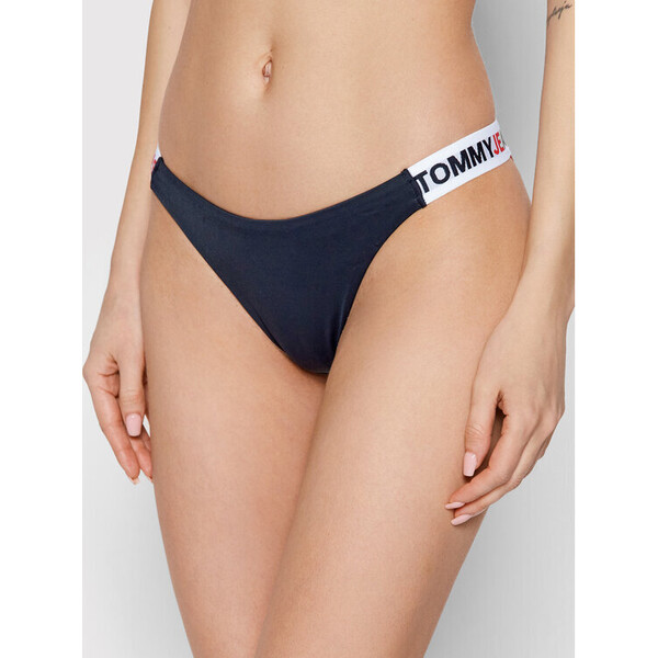Tommy Jeans Dół od bikini UW0UW03400 Granatowy