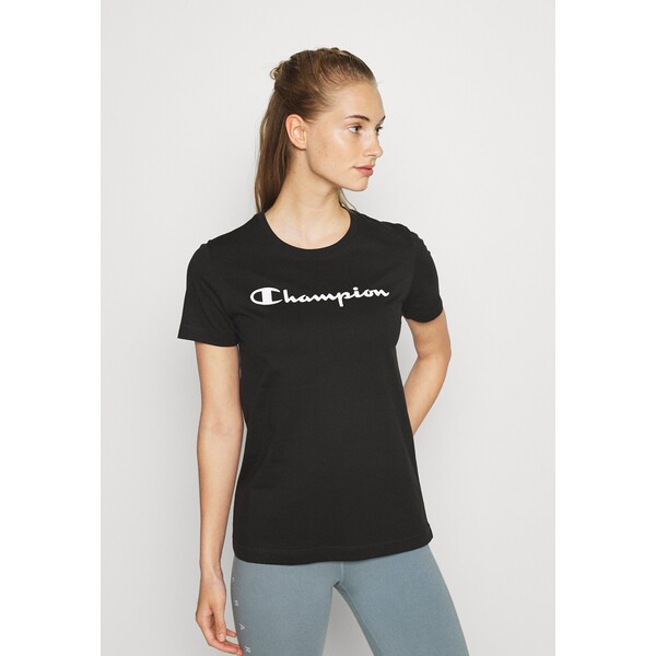 Champion T-shirt z nadrukiem black C7641D030-Q12