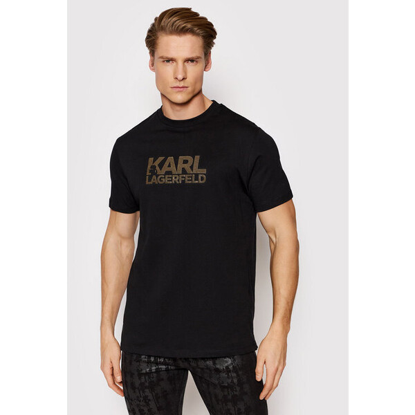 KARL LAGERFELD T-Shirt 755400 521224 Czarny Regular Fit