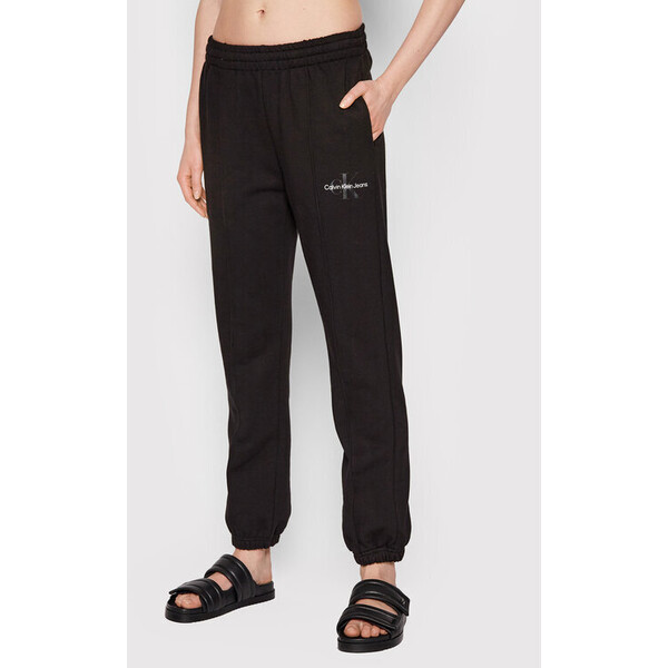 Calvin Klein Jeans Spodnie dresowe J20J217751 Czarny Regular Fit
