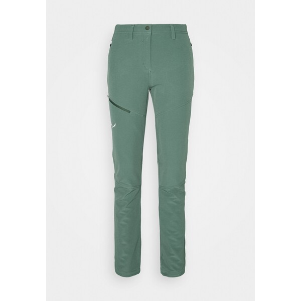 Salewa PUEZ DOLOMITIC Długie spodnie trekkingowe duck green S2041E018-M11