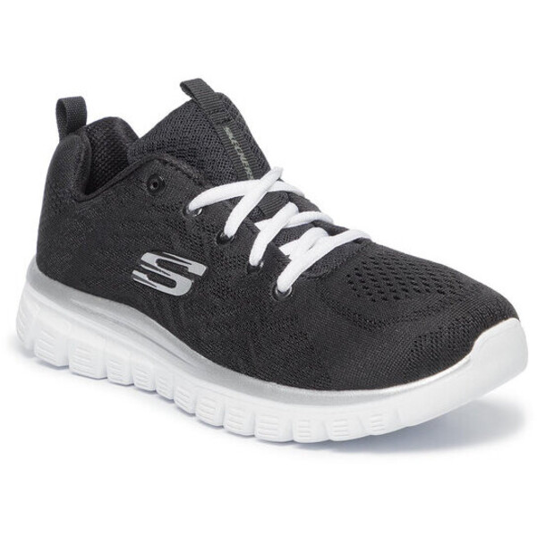 Skechers Buty Get Connected 12615/BKW Czarny