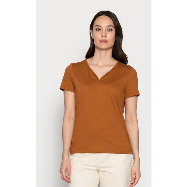 TOM TAILOR T-shirt basic caramel brown TO221D16M-O11