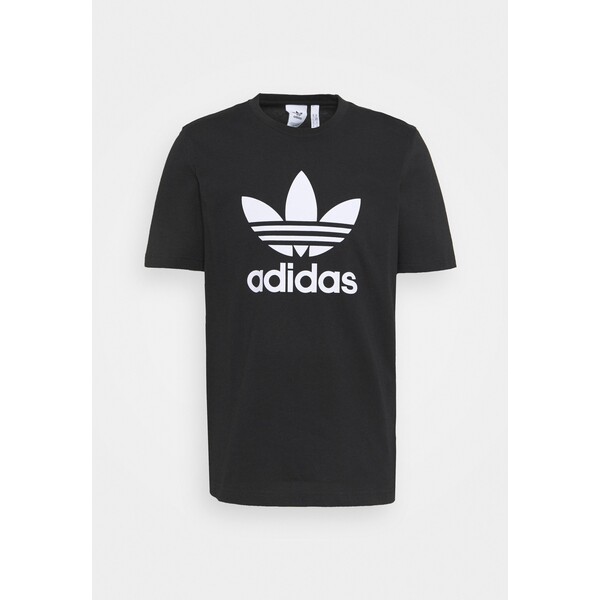 adidas Originals TREFOIL UNISEX T-shirt z nadrukiem black/white AD121005I-Q11