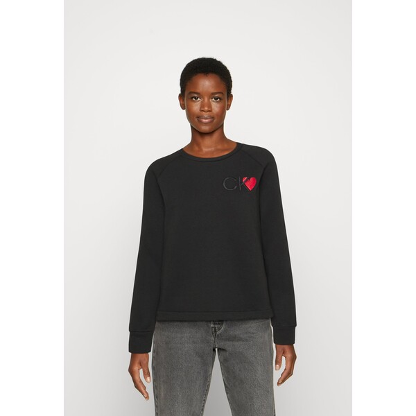 Calvin Klein VALENTINES OPEN NECK Bluza black 6CA21J02B-Q11