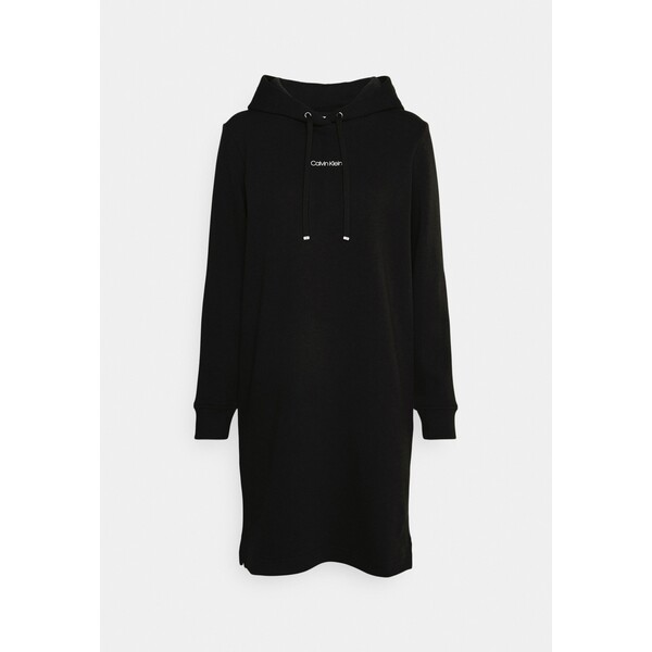 Calvin Klein HOODIE DRESS Sukienka letnia black 6CA21C050-Q11