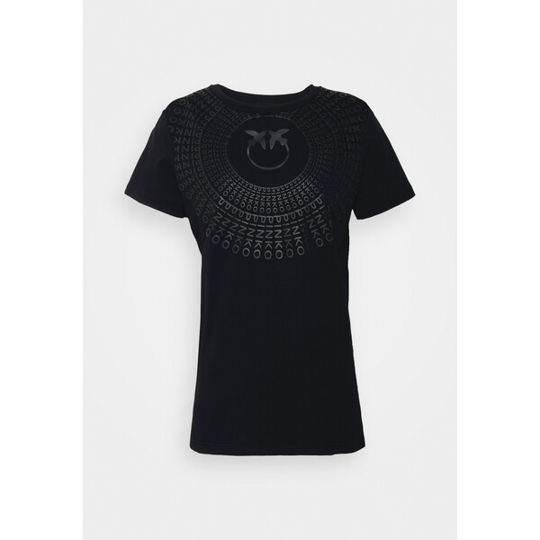 Pinko ACQUA SPARTA T-shirt z nadrukiem black P6921D045-Q11