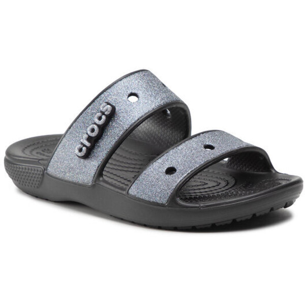 Klapki Classic Crocs Glitter II Sandal 207769 Czarny