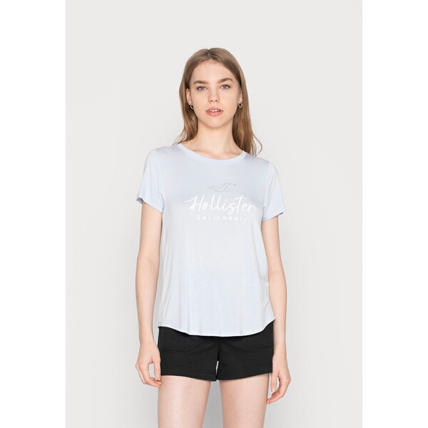 Hollister Co. EASY TEE T-shirt z nadrukiem xenon H0421D0E6-I11