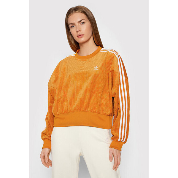 adidas Bluza adicolor Classic H37847 Pomarańczowy Relaxed Fit