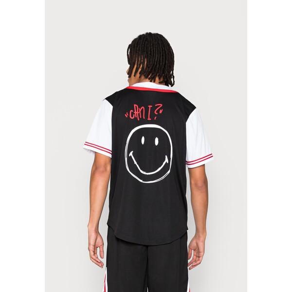 Karl Kani KARL KANI X SMILEY® OG SCRIBBLE BASEBALL SHIRT Koszula black KK122D01I-Q11