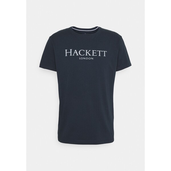 Hackett London TEE T-shirt z nadrukiem dark navy HT622O01V-K11