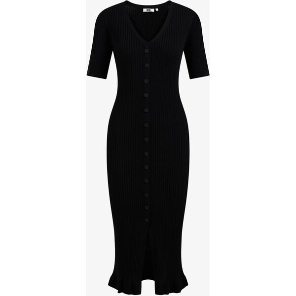 WE Fashion Sukienka dzianinowa black WF521C0DR-Q11