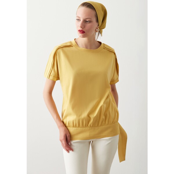 Ipekyol T-shirt basic yellow IP521D04J-E11