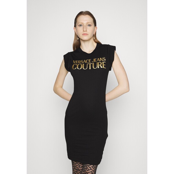 Versace Jeans Couture Sukienka koszulowa black VEI21C04H-Q11