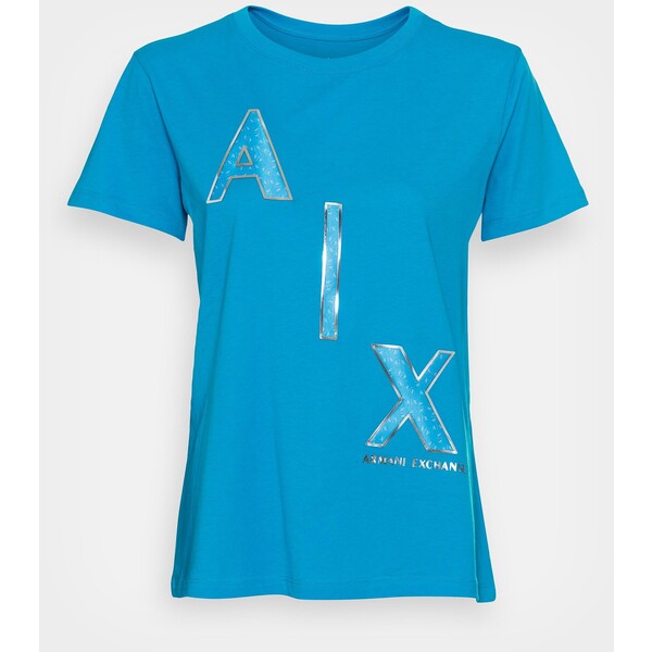 Armani Exchange T-shirt z nadrukiem waterfall ARC21D03Q-K11