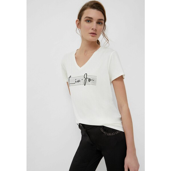 Liu Jo Jeans T-shirt z nadrukiem white L2521D07C-A11