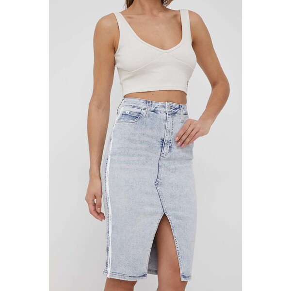 Calvin Klein Jeans spódnica jeansowa J20J218473.PPYY