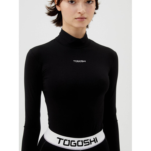 Togoshi Bluzka TG22-TSDL002 Czarny Extra Slim Fit