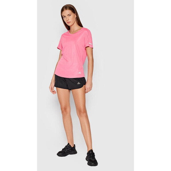 adidas Koszulka techniczna Run It H31030 Różowy Regular Fit