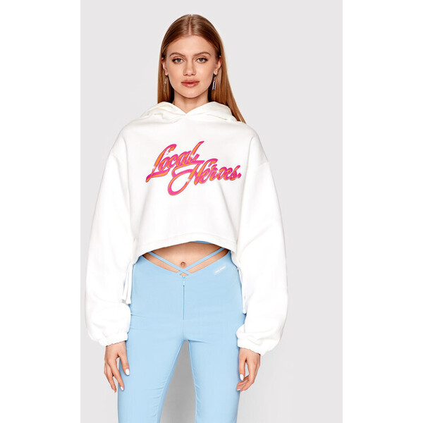Local Heroes Bluza Graffiti SS22S0015 Biały Cropped Fit