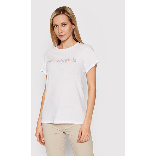 Columbia T-Shirt Trek™ Graphic 1992134 Biały Regular Fit