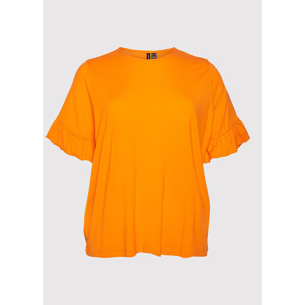 Vero Moda Curve Bluzka Ana 10263880 Pomarańczowy Regular Fit
