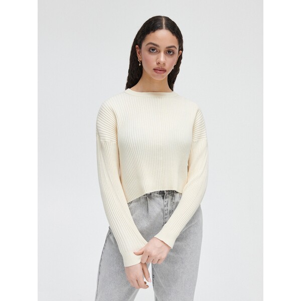 Cropp Jasnożółty sweter oversize 1529K-10X