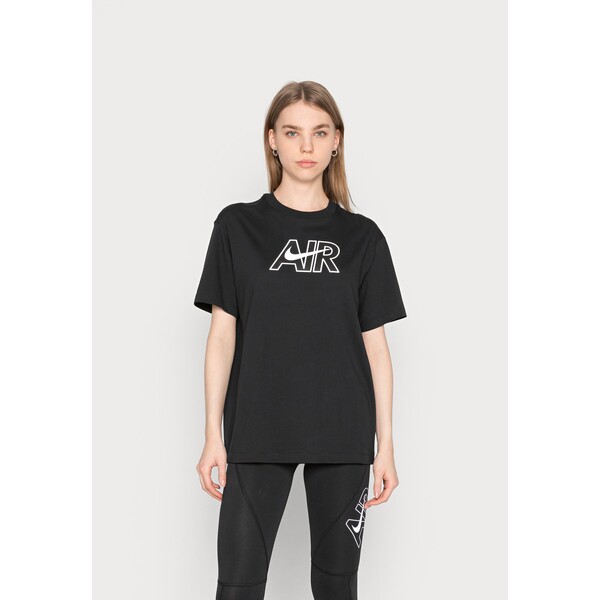 Nike Sportswear TEE AIR T-shirt z nadrukiem black NI121D0O5-Q11
