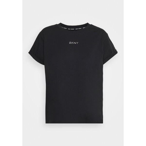 DKNY LOGO BOXY KNOTTED TEE T-shirt basic black DK141D021-Q11