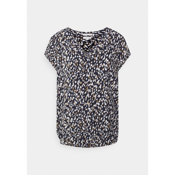 TOM TAILOR blouse Bluzka navy dotted design TO221E0WB-T14