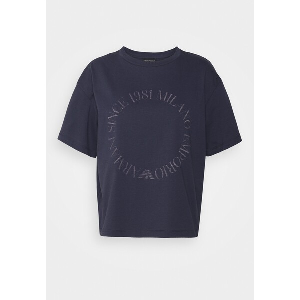 Emporio Armani T-shirt z nadrukiem dark blue EA721D01G-K11