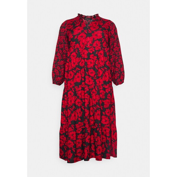 CAPSULE by Simply Be POPPY Sukienka letnia red/black CAS21C03I-G11